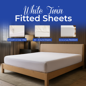 Premium Brushed Microfiber Fitted Sheet by FreeStand Threads+