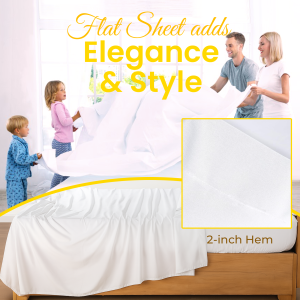 Premium Brushed Microfiber Flat Sheet by FreeStand Threads+
