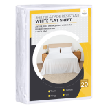 Pack 20 Twin Flat Sheet