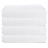 Pack 4 LIN-TFL-005-WHT (White Twin Flat 100 GSM)